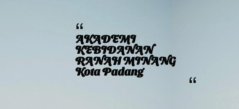 thumbnail for AKADEMI KEBIDANAN RANAH MINANG Kota Padang