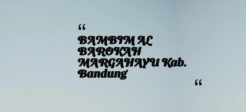 thumbnail for KB TAAM AL MUKARROMAH Kab. Bogor