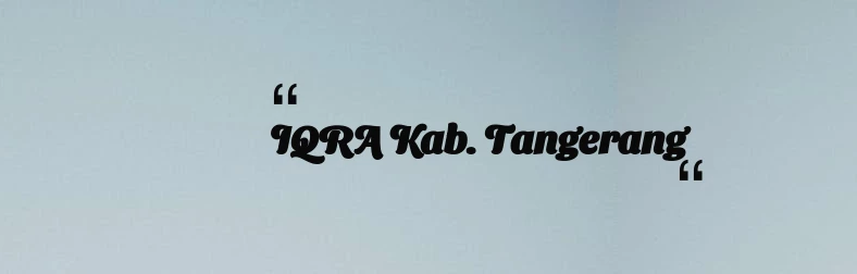 thumbnail for IQRA Kab. Tangerang