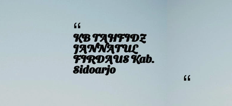 thumbnail for KB TAAM AL MUKARROMAH Kab. Bogor
