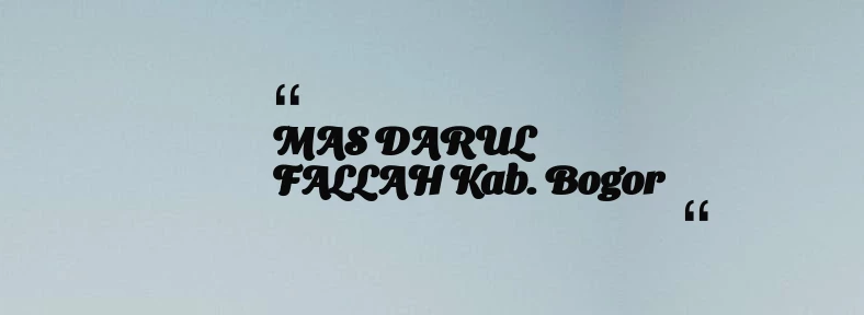 thumbnail for KB TAAM AL MUKARROMAH Kab. Bogor