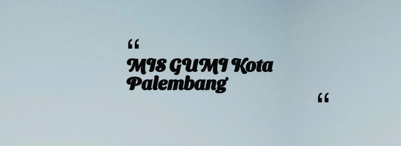 thumbnail for MIS GUMI Kota Palembang