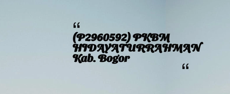 thumbnail for KB TAAM AL MUKARROMAH Kab. Bogor