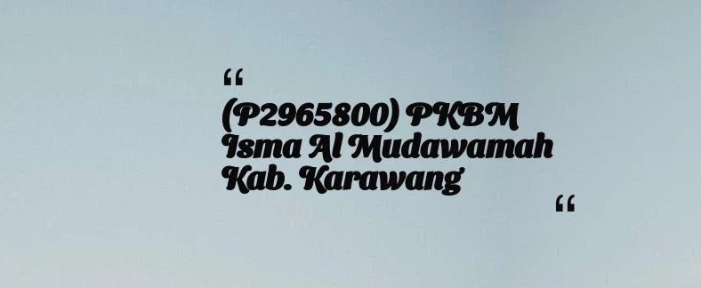 thumbnail for KB TAAM AL MUKARROMAH Kab. Bogor