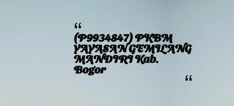 thumbnail for KB TAAM AL MUKARROMAH Kab. Bogor