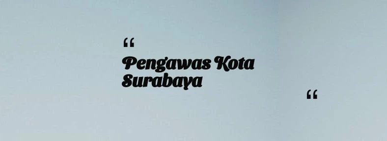 thumbnail for Pengawas Kota Surabaya