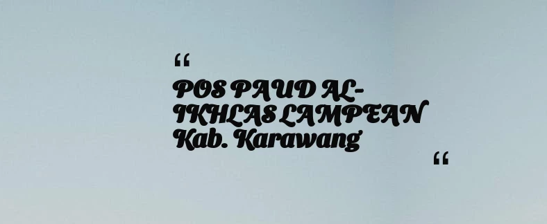 thumbnail for KB TAAM AL MUKARROMAH Kab. Bogor
