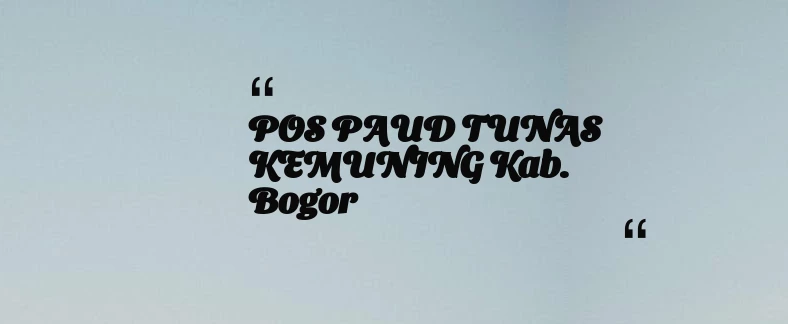 thumbnail for KB JAYA ASIH Kab. Bogor