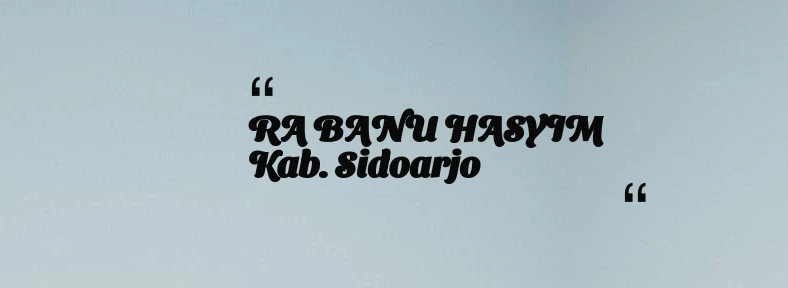 thumbnail for RA BANU HASYIM Kab. Sidoarjo