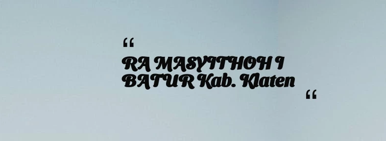 thumbnail for KB TAAM AL MUKARROMAH Kab. Bogor