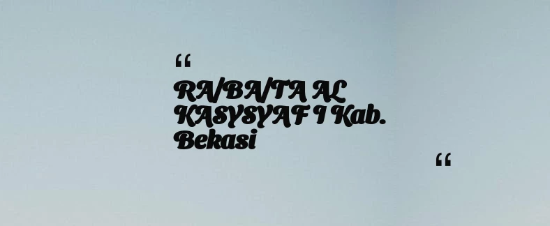 thumbnail for KB TAAM AL MUKARROMAH Kab. Bogor