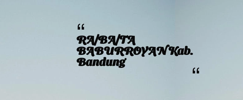 thumbnail for KB TAAM AL MUKARROMAH Kab. Bogor