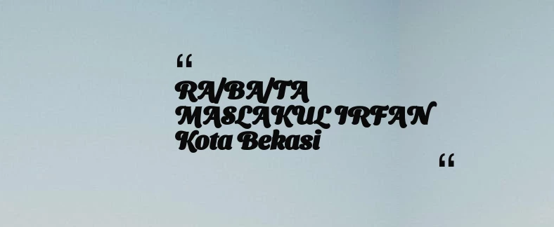thumbnail for KB TAAM AL MUKARROMAH Kab. Bogor