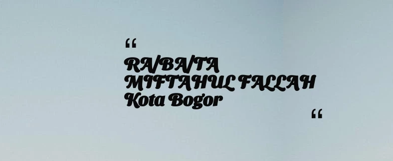 thumbnail for KB TAAM AL MUKARROMAH Kab. Bogor