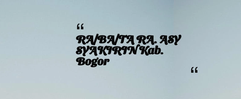 thumbnail for KB TAAM AL MUKARROMAH Kab. Bogor