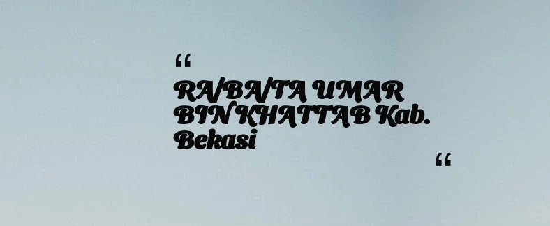 thumbnail for KB TAAM AL MUKARROMAH Kab. Bogor