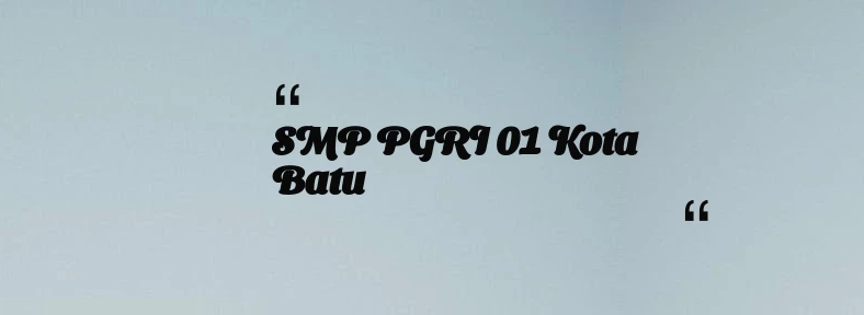 thumbnail for SMP PGRI 01 Kota Batu