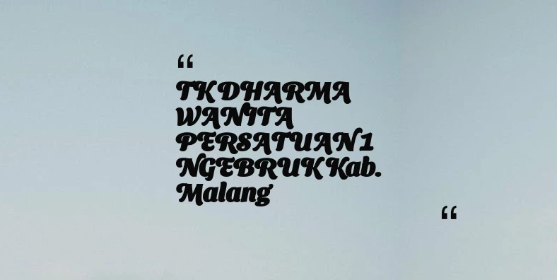 thumbnail for TK DHARMA WANITA PERSATUAN 1 NGEBRUK Kab. Malang