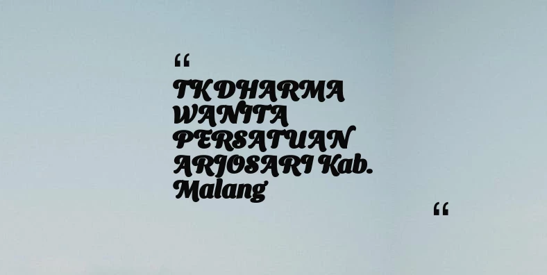 thumbnail for TK DHARMA WANITA PERSATUAN ARJOSARI Kab. Malang
