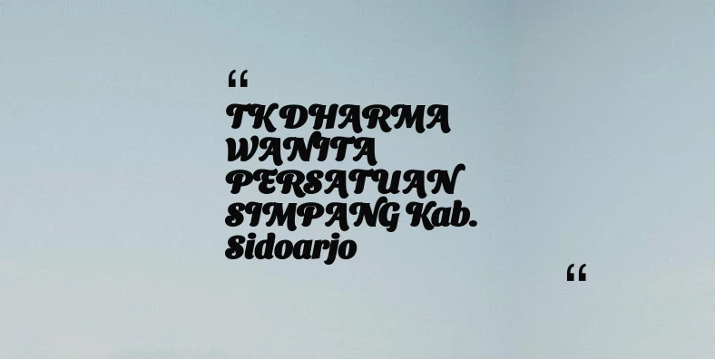 thumbnail for TK DHARMA WANITA PERSATUAN SIMPANG Kab. Sidoarjo