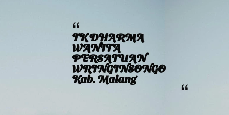 thumbnail for TK DHARMA WANITA PERSATUAN WRINGINSONGO Kab. Malang
