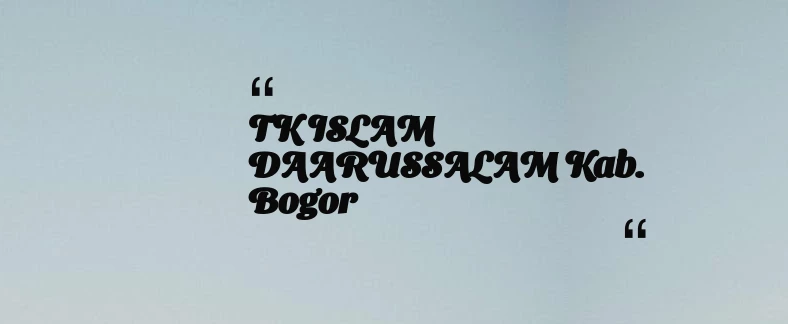 thumbnail for KB TAAM AL MUKARROMAH Kab. Bogor