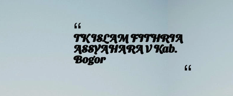 thumbnail for KB TAAM AL MUKARROMAH Kab. Bogor