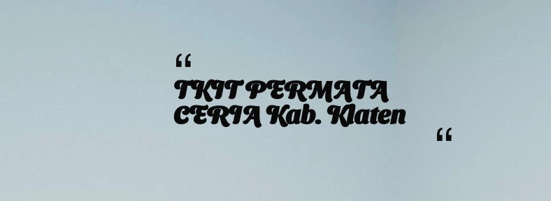 thumbnail for TKIT PERMATA CERIA Kab. Klaten