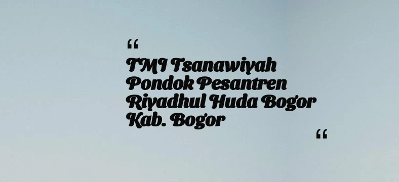 thumbnail for SMP AL HUSNA Kab. Bogor