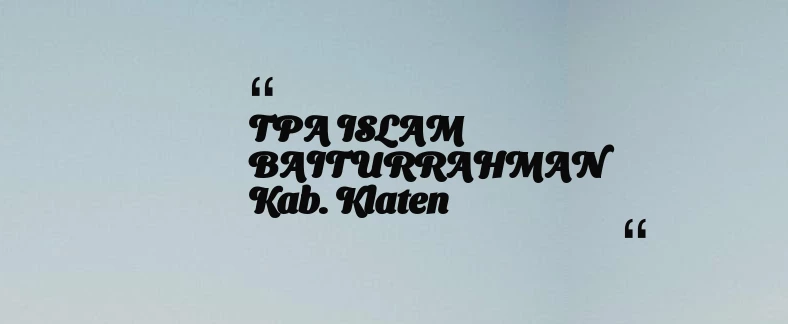 thumbnail for KB TAAM AL MUKARROMAH Kab. Bogor